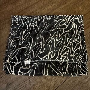 HUNT SLONEM Rabbit Run Silk & Wool Scarf/Shawl New